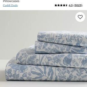 Cuddl Duds Heavyweight Flanel 100% Cotton  Sheet Set